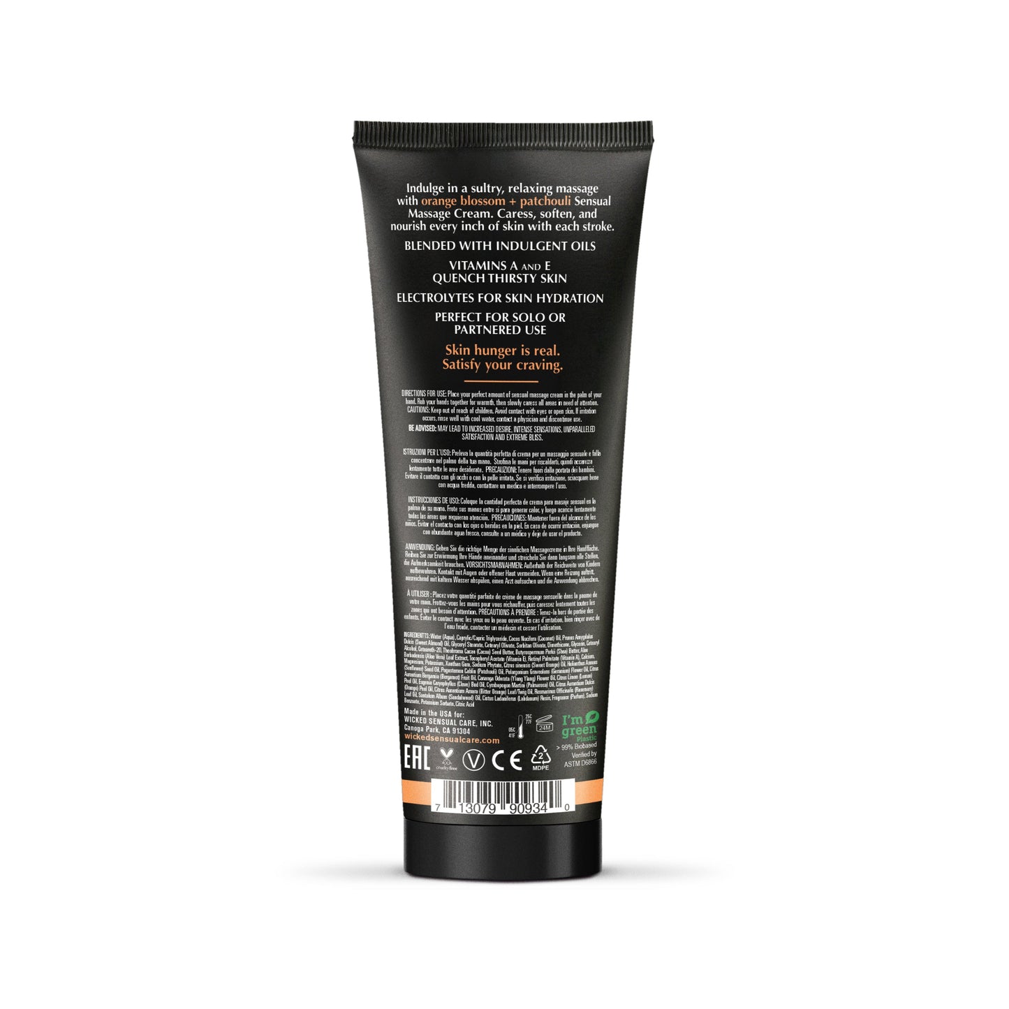 Orange Blossom + Patchouli Massage Cream
