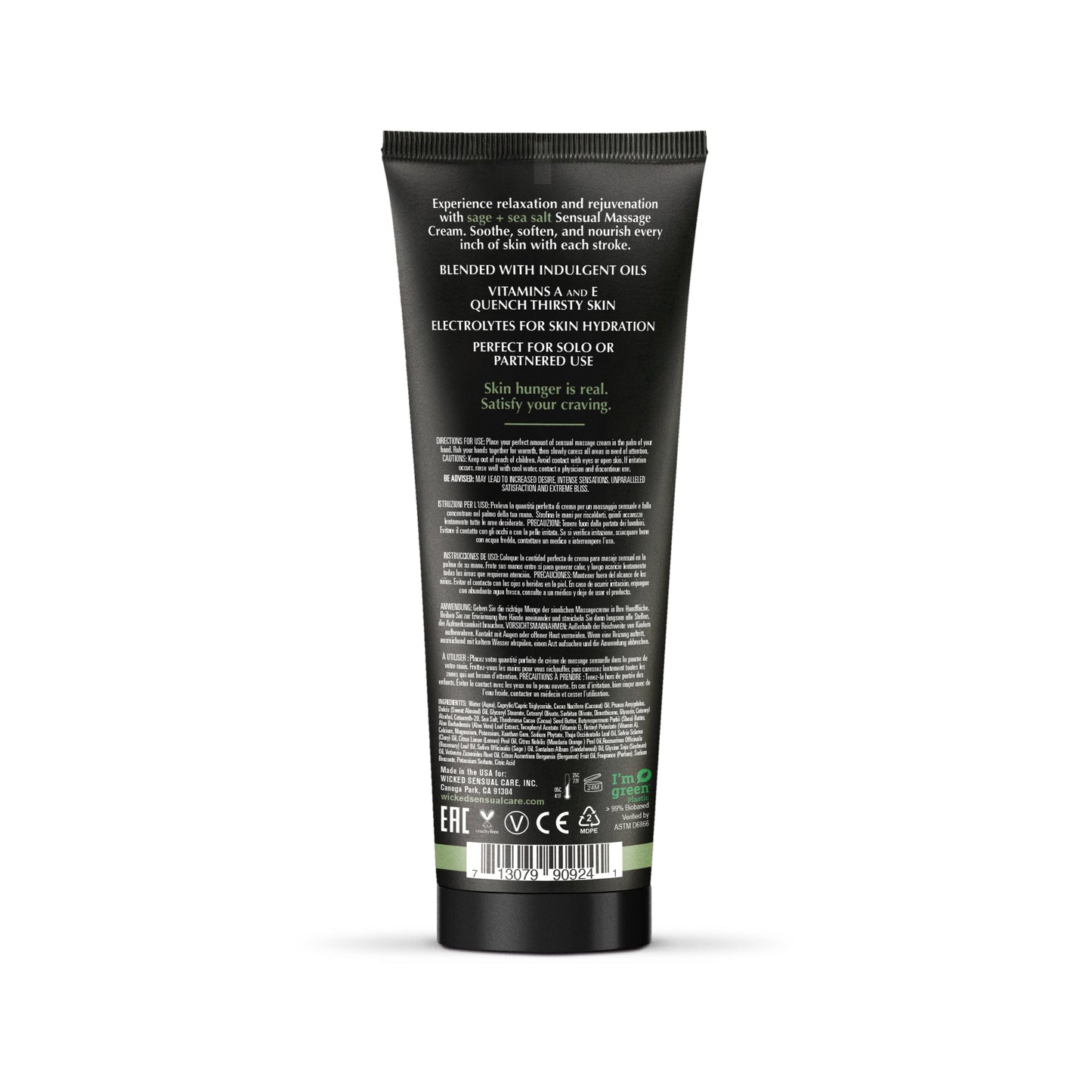 Sage + Sea Salt Massage Cream