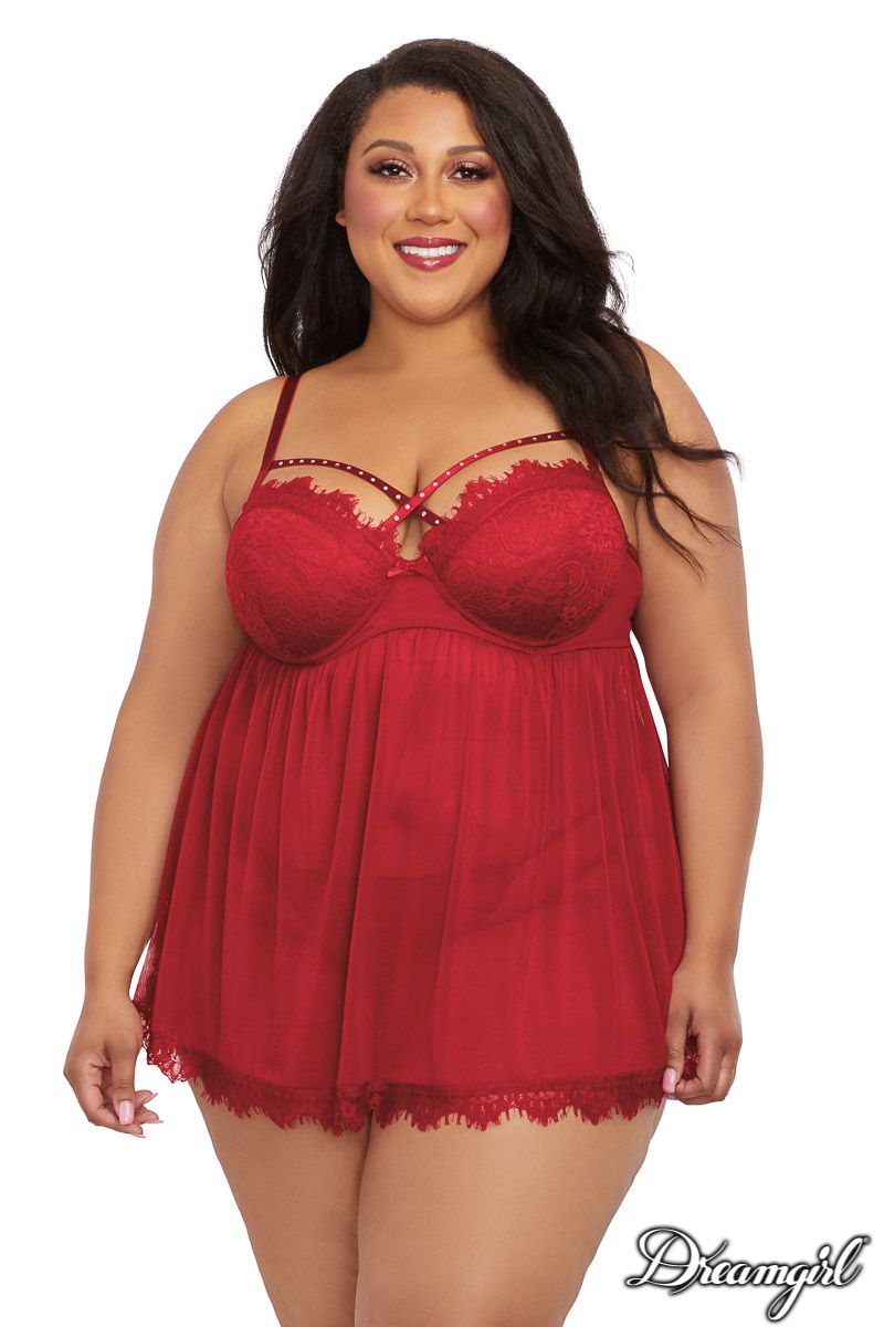 Strappy Stud Babydoll