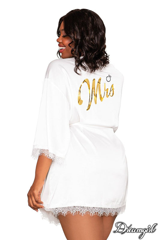 "Mrs" Satin Robe