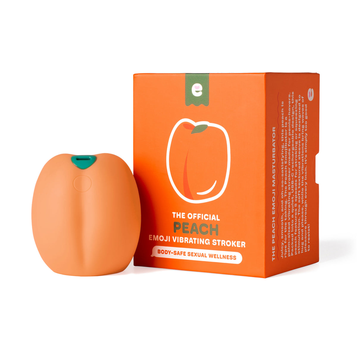 Peach Emoji Vibrating Stroker
