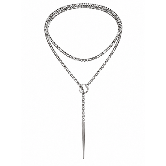 PUNK-O-RING Double-Wrap Slip Chain - Silver