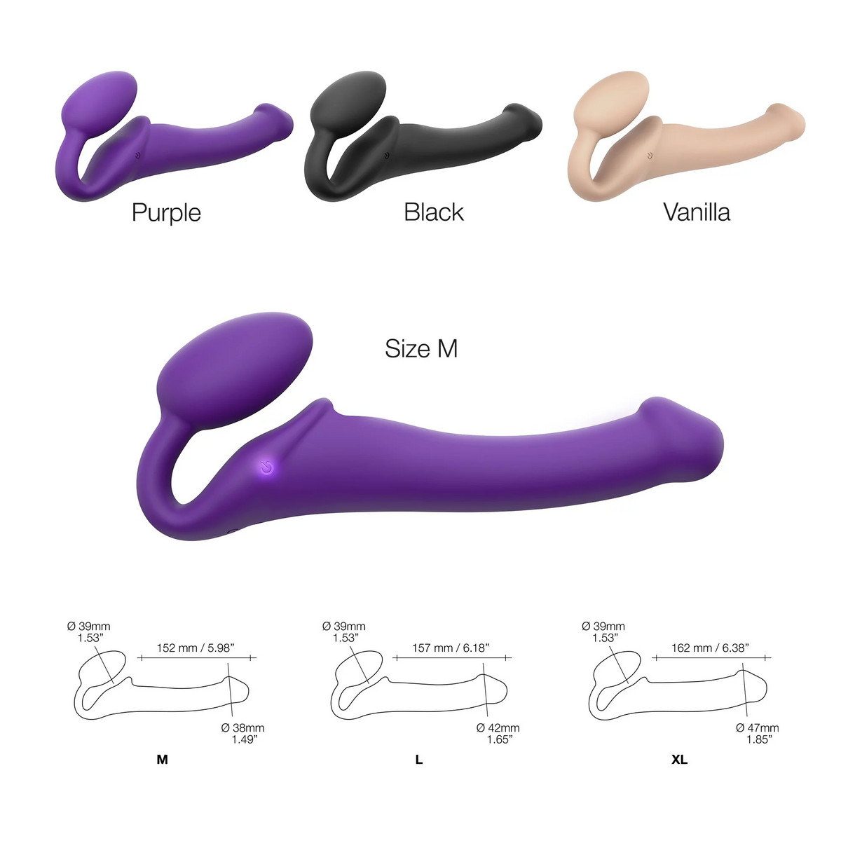 Vibrating Bendable Strap-On