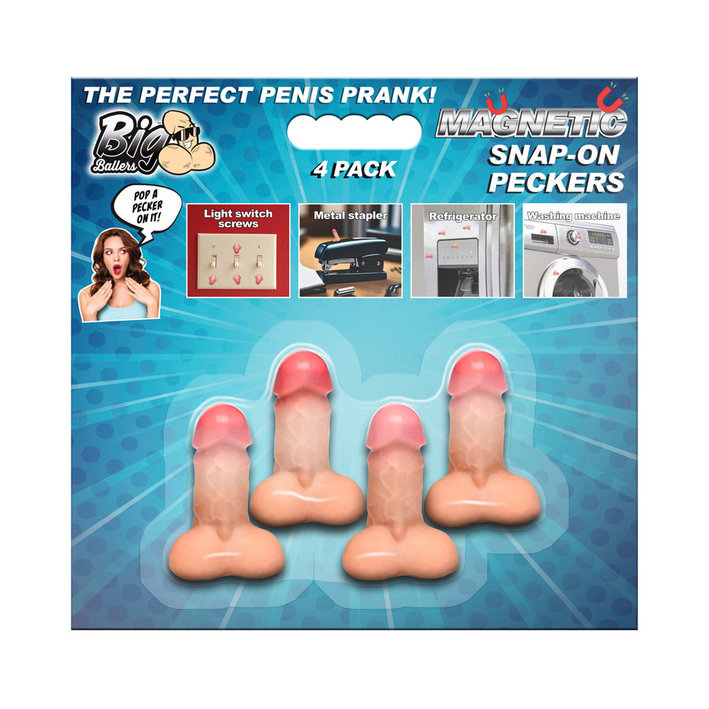Magnetic Snap-On Peckers - 4 pk