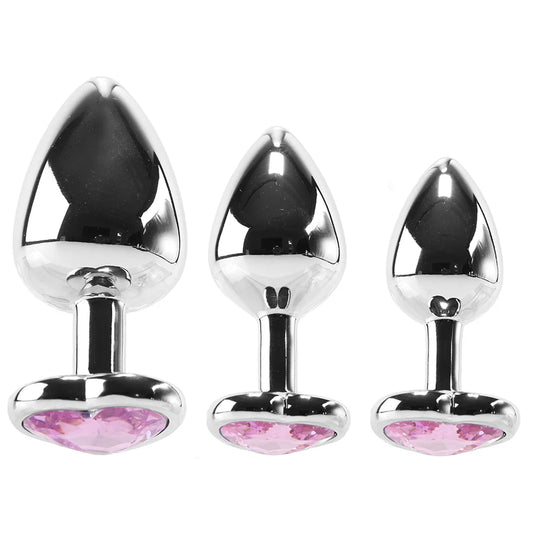 Booty Sparks Heart Gem Plug Set