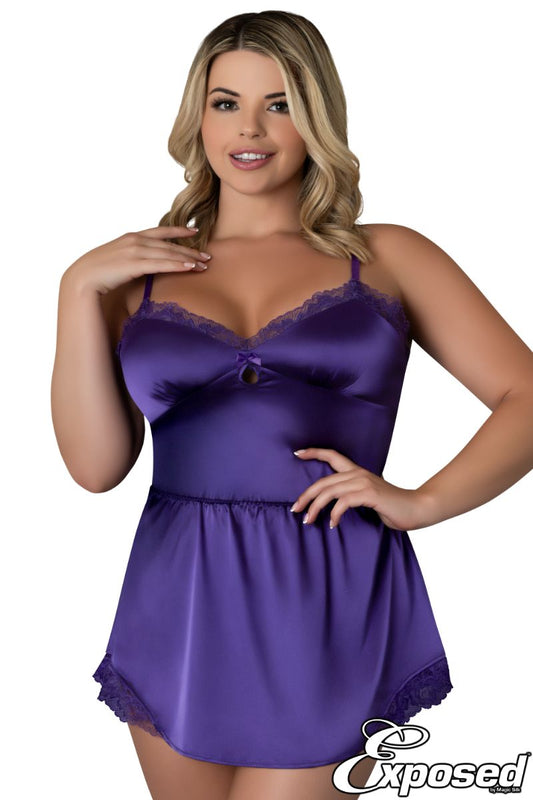 Satin Petals Chemise