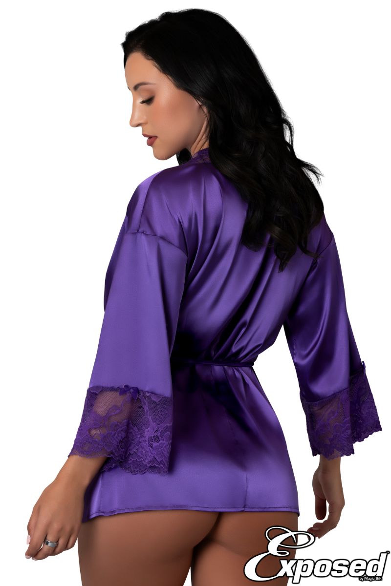 Satin Petals Robe