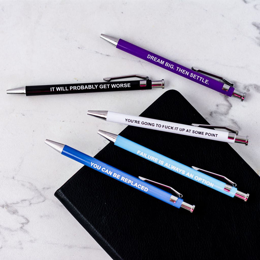 Demotivational Pens - 5 Pack