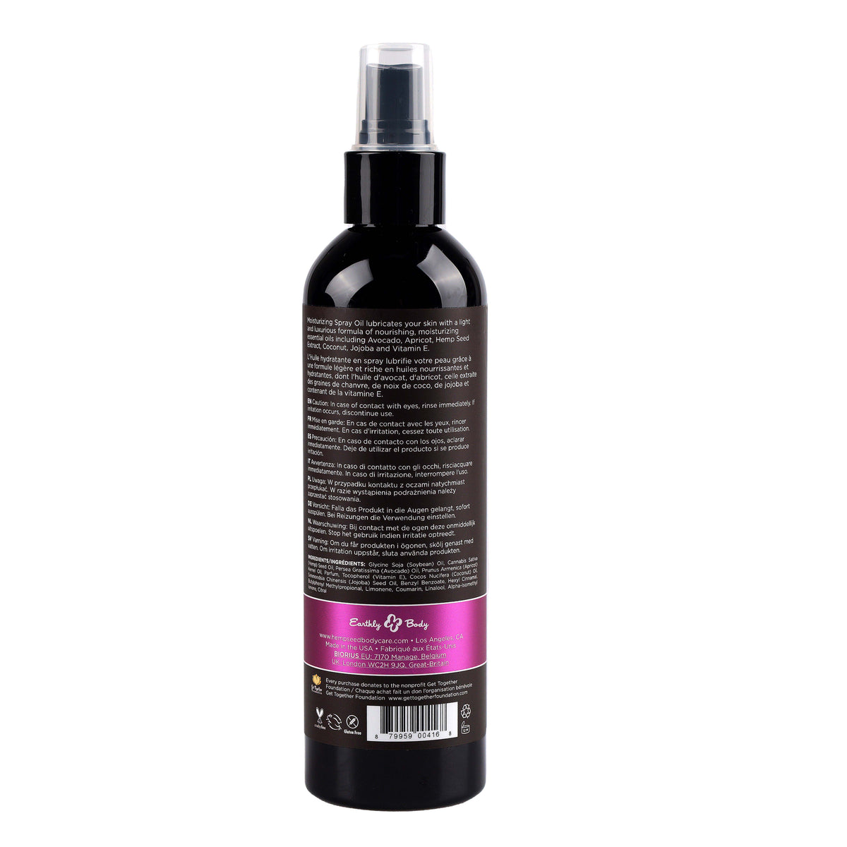Hemp Seed Moisturizing Oil Spray -  Skinny Dip